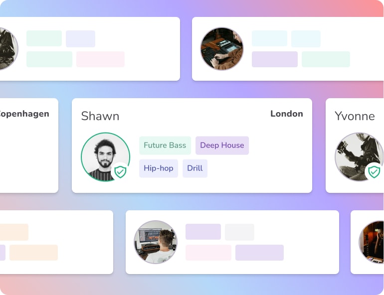 Verfügbare Musiker finden